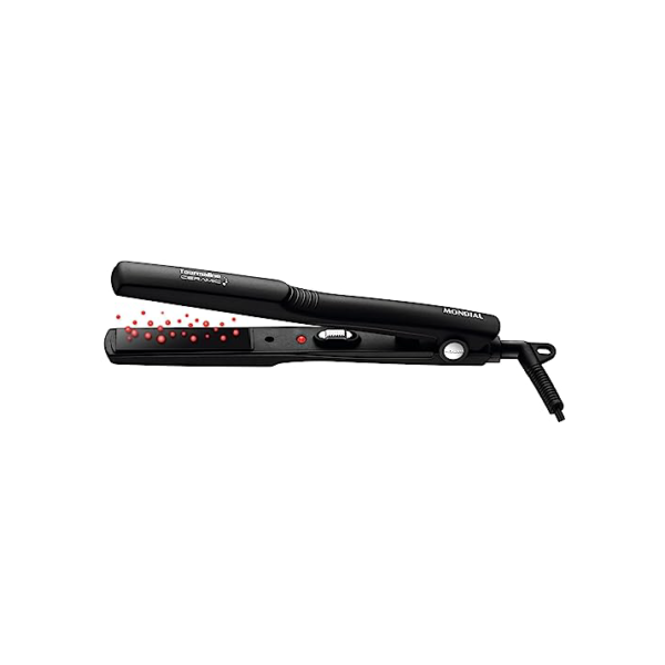 Prancha Alisadora Tourmaline Ceramic, Mondial, Preto, 30W, Bivolt - P-15