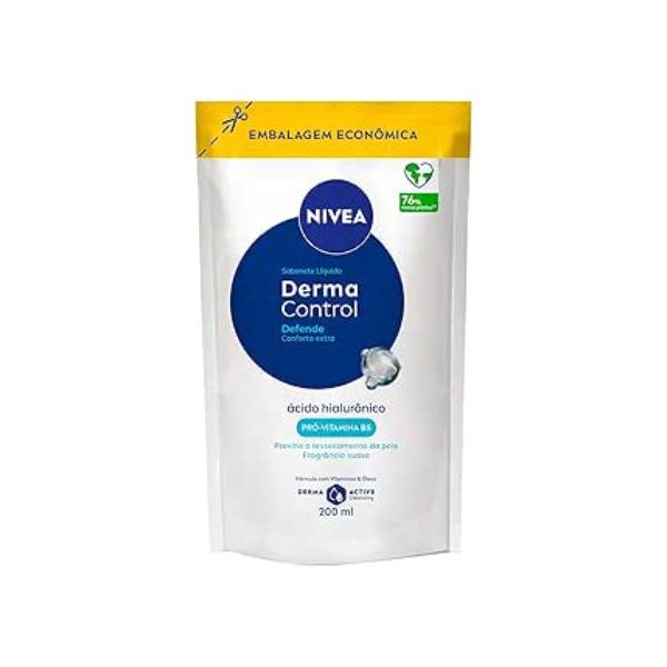 NIVEA Sabonete Líquido Refil Derma Control Defende 200ml