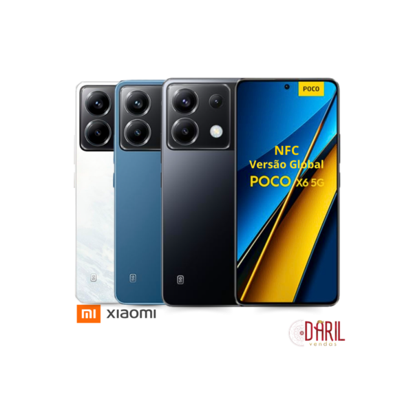Celular Smartphone Poco X6 256GB 12RAM e 8RAM 5G Global NFC - Xiaomi original
