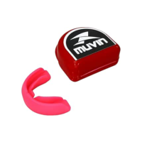 Muvin Protetor Bucal Profissional – Moldável – Com Estojo – Proteção - Lutas – Esportes de Contato - Artes Marciais – Boxe – Muay Thai – Jiu Jitsu – Judô – Karate – Taekwondo – Kung Fu - MMA - Unissex