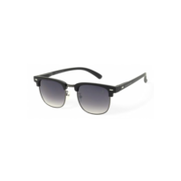 Óculos de Sol Polo London Club, estilo Club Master Quadrado Com Lentes Fume Preto contém com Case ECO, Unissex (Preto lente Degradê)
