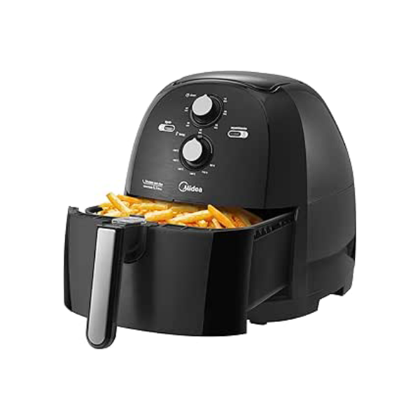 Midea Fritadeira Airfryer Sem Óleo 5,3L,127V, 1700W Preto FRB50P