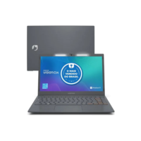 Notebook Positivo Vision C14 Lumina BAR Celeron 4GB 128GB eMMC Tela 14 Polegadas HD Antirreflexo Windows 11 Tecla Link Cinza
