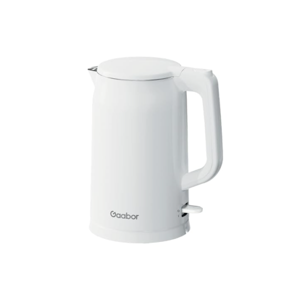 Chaleira Elétrica Branca 1,7l 1450W Aço Inox e Cabo Retrátil 110V - Gaabor