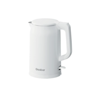 Chaleira Elétrica Branca 1,7l 1450W Aço Inox e Cabo Retrátil 110V - Gaabor