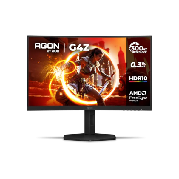 Monitor Gamer Curvo AOC AGON G4Z 27" 300Hz 0,3ms HDR10 Base Ajustável C27G4Z/P