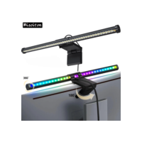 Barra de luz led para tela de computador, iluminação rgb, 44cm, suspensão, rgb, atmosfera, para estudo, trabalho, estudo, jogos