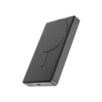 Basike Power Bank, 10000mAh Carregador Ultrafino e Portátil Universal por Indução, PD20W Carregamento Rápido, Compatível com MagSafe, 1 Saída USB C (Cinza, 10000mAh)
