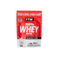Whey Protein 100% Concentrado Refil 900g Sabor Leite - FTW