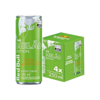 Pack de 4 Latas Red Bull Energético, Melão Edition, Maracujá e Melão, 250ml