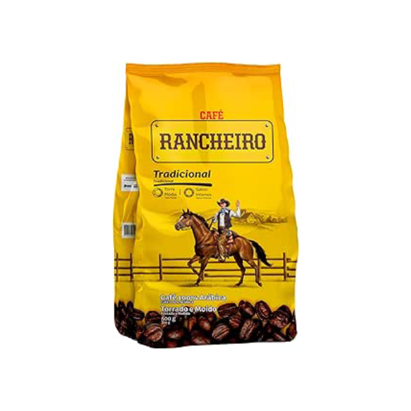 Café Rancheiro Tradicional 500g – Moído, Torra Média, 100% Nacional – Sabor Intenso e Aroma Envolvente