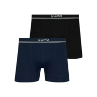 Kit 2 Cuecas Boxer Lupo Microfibra Sem Costura Box Original