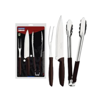 Kit Churrasco 3 Peças Tramontina Plenus 23498449 Marrom
