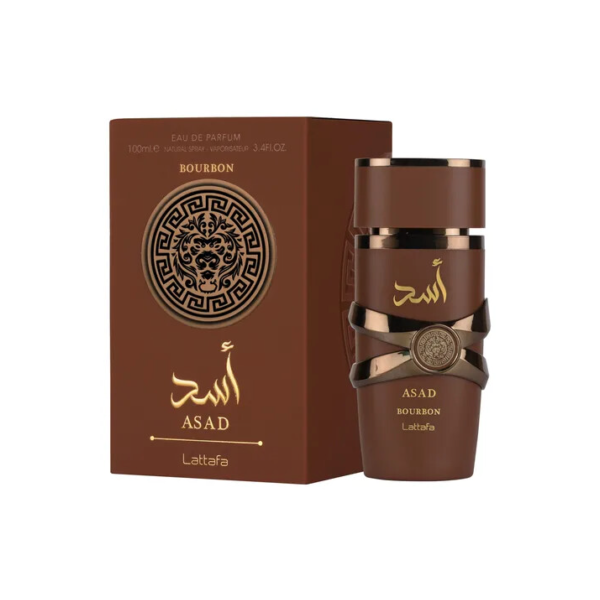 Perfume árabe Lattafa Asad Bourbon 100ml aroma intenso sofisticado elegante longa duração
