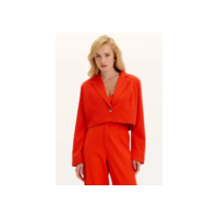 Blazer Curto Alfaiataria Botão