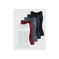 Kit 5 Regatas Feminina Dry Fit Moda Veronz Treino