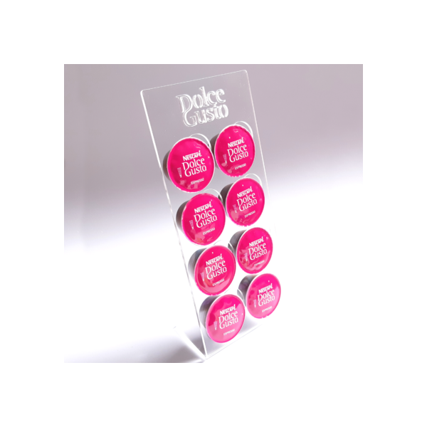 Suporte 8 ou 20 Cápsulas De Café Expresso Três Corações Dolce Gusto Acrílico