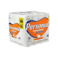 Personal Papel Higiênico Branquíssimo & Fofíssimo Folha Simples Leve 16 Pague 15 Rolos De 30 M