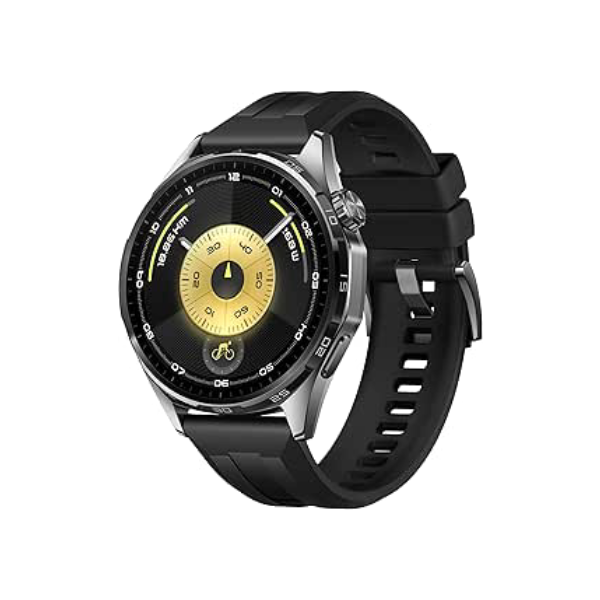 Smartwatch, HUAWEI WATCH GT 6 46mm, Potenciômetro de Ciclismo no Pulso, Bateria com Autonomia de Até 21 Dias, Bem-Estar Emocional Multidimensional, Compatível com iOS e Android, GPS Integrado, Preto