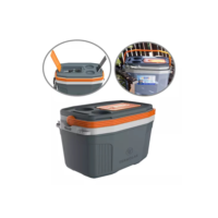 Caixa Térmica Suv Cooler Com Alça Cinza 20l Termolar Cor Cinza - Laranja