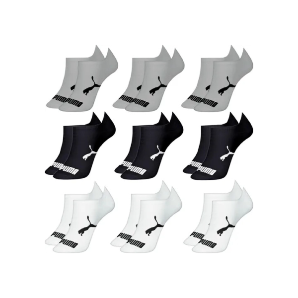 Kit 9 Pares Meias Puma Sapatilha Cano Baixo Original Algodão