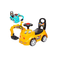Escavadeira de Brinquedo Gigante Trator Retroescavadeira Carrinho Infantil (Amarelo)