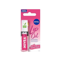 NIVEA Lip Oil Brilho Nutritivo Pink Rock 5,5ml - Hidratação prolongada, sensação não oleosa, lábios volumosos, acabamento brilhoso.