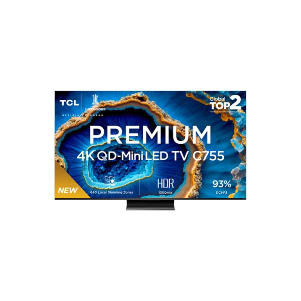 TCL QD MINI LED SMART TV 75” C755 4K UHD GOOGLE TV DOLBY
