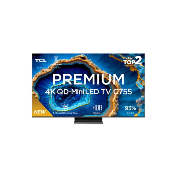 TCL QD MINI LED SMART TV 75” C755 4K UHD GOOGLE TV DOLBY