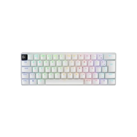 Teclado Mecânico Gamer Sem Fio Logitech G PRO X 60 LIGHTSPEED com Design Ultra Compacto TKL 60%, Switch Óptico GX Tactile, RGB LIGHTSYNC, Conexão Bluetooth ou USB, Compatível com Windows - Branco
