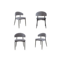 4 Unidades Cadeira Bless Fixa C/4 Pés 55 X 52,5 X 77,5 cm