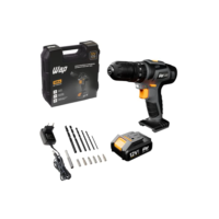 WAP Parafusadeira e Furadeira com Impacto à Bateria 12V BPFI-12K4, Kit de 13 Acessórios e Maleta, Torque 18 Níveis, Bivolt
