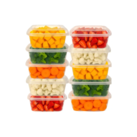 Kit 10 Potes 500ml Transparentes Freezer Microondas Marmita Transparente