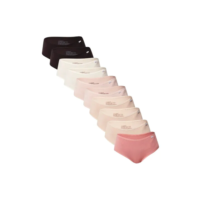 Kit 10 Calcinhas Tipo Calça Média Feminina Delrio