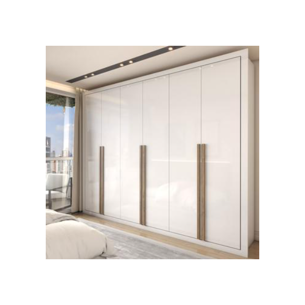 Guarda-Roupa Casal Severo 6 Portas 6 Gavetas Branco - Panorama Móveis