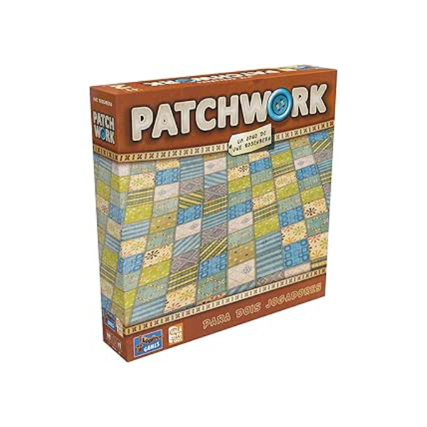 Galápagos Jogos Patchwork, Jogo de Tabuleiro Estratégia Simples, 2 jogadores, 30 min, Multicolor, PTW001