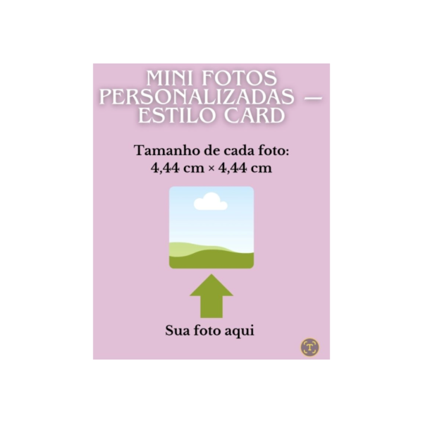 📸✨ 48 Mini Fotos Personalizadas — Estilo Card, com Alta Qualidade e Proteção!