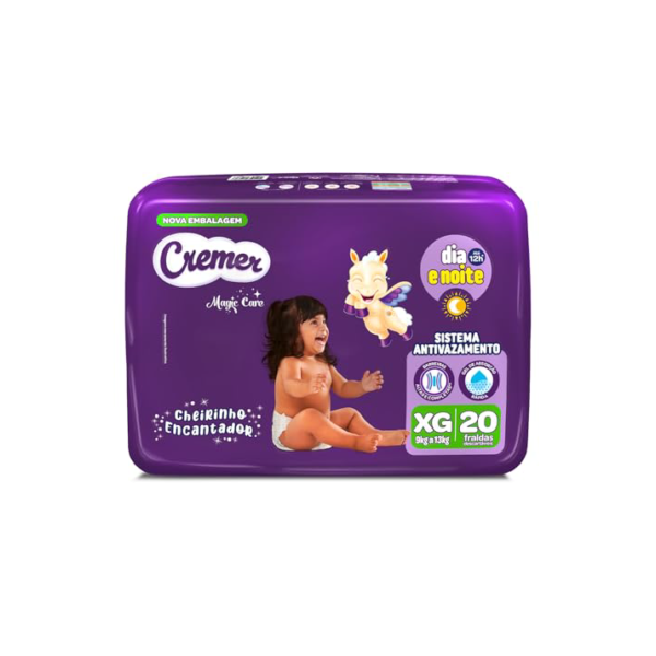 Fralda Cremer Jumbo XG 20 Unidades