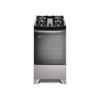 Fogão Electrolux 4 bocas Efficient com PerfectCook Prata FE4GS