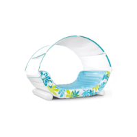 Boia Intex Inflável 2 Lugares C/ Toldo Removível P/ Piscina