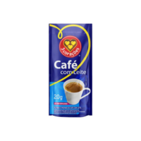 3 Corações Café Com Leite, Sachê 20g, contém 50 unidades