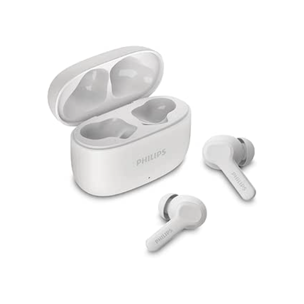 PHILIPS, Fone de Ouvido Sem Fio TWS, TAT1109WT/00, Bluetooth, Com Microfone, Até 24 horas de bateria, Branco