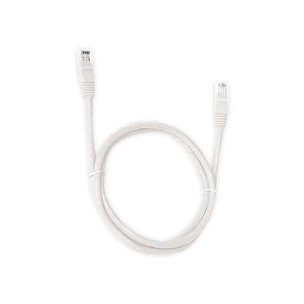 Cabo de Rede PlusCable Branco 1.5Metros PC-ETHU15WH Cat.5E Patch Cord - Conectores RJ45 Capa de PVC
