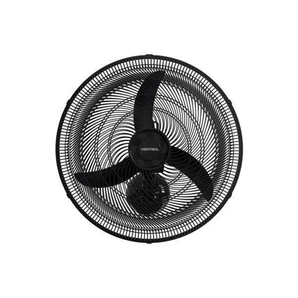 Ventilador Oscilante De Parede Ventisol New 3 Pás 50cm 1300rpm Preto