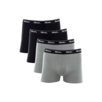Kit 4 Cuecas Boxer Cotton Elástico Algodão Conforto Mash