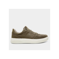 Tênis Couro Democrata Denim Casual Masculino - Marrom Claro
