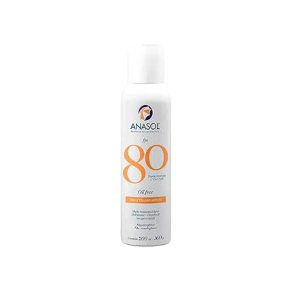 Protetor Solar Aerosol FPS 80 200ml - Anasol