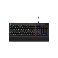 Teclado Gamer Logitech G213 com Layout ABNT2, RGB LIGHTSYNC, Controles de Mídia Dedicados, Design Durável e Resistente à Respingos
