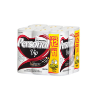 Personal VIP - Papel Higiênico, Folha Dupla, 12 unidades (Embalagem pode variar)