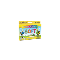 Massinha Soft Conjunto com 12 Cores Acrilex